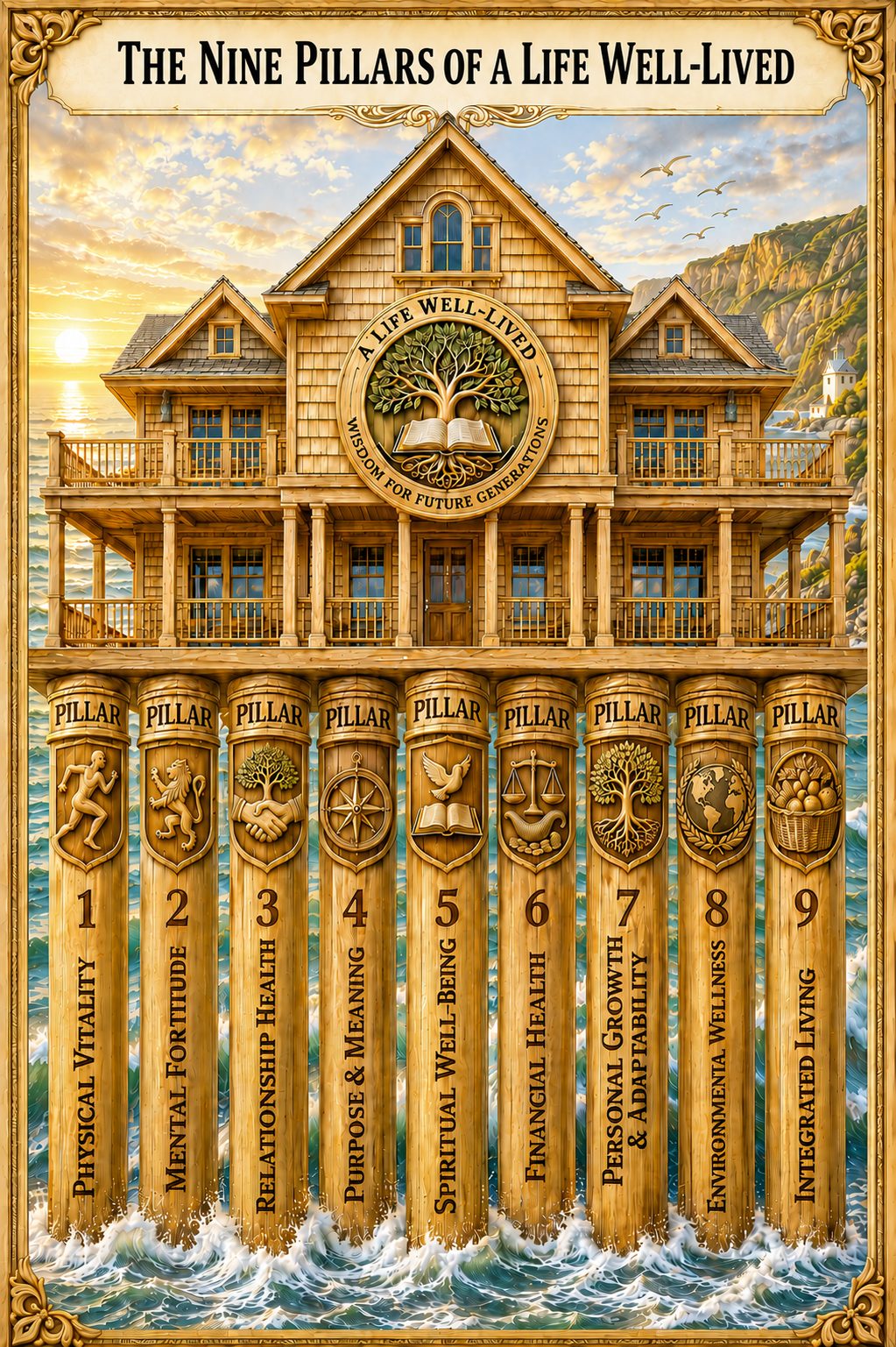 The house with its nine pillars